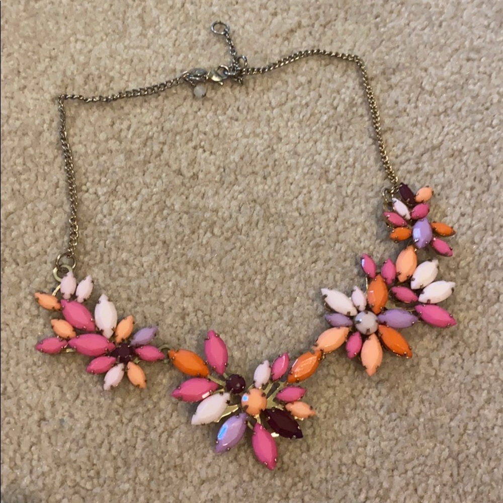 jcrew floral necklace